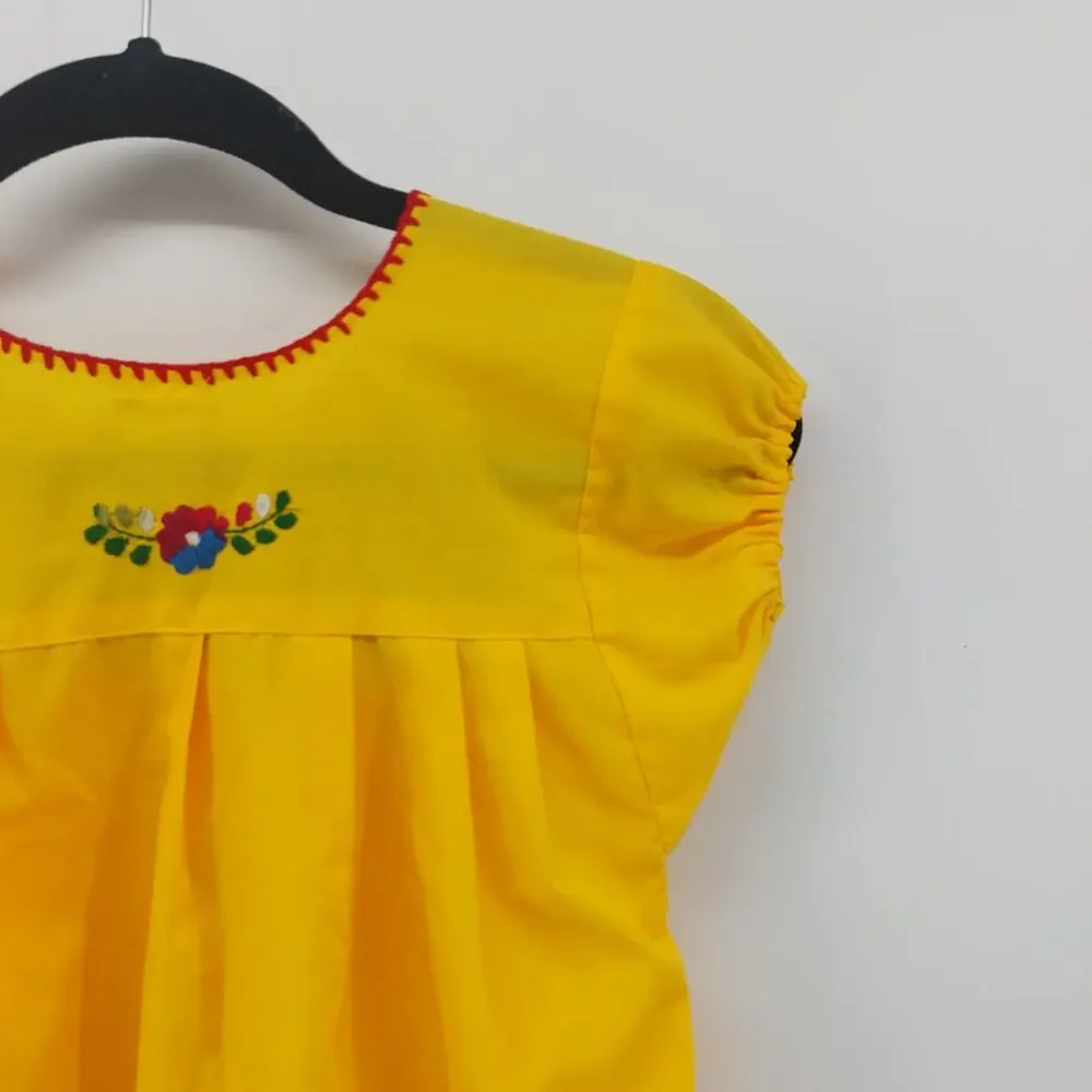 Miguel Clothing Mexican Yellow Mexico Top shirt Campesina 4 - Picture 10 of 14